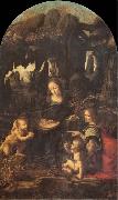 LEONARDO da Vinci The Virgin of the rocks Spain oil painting artist